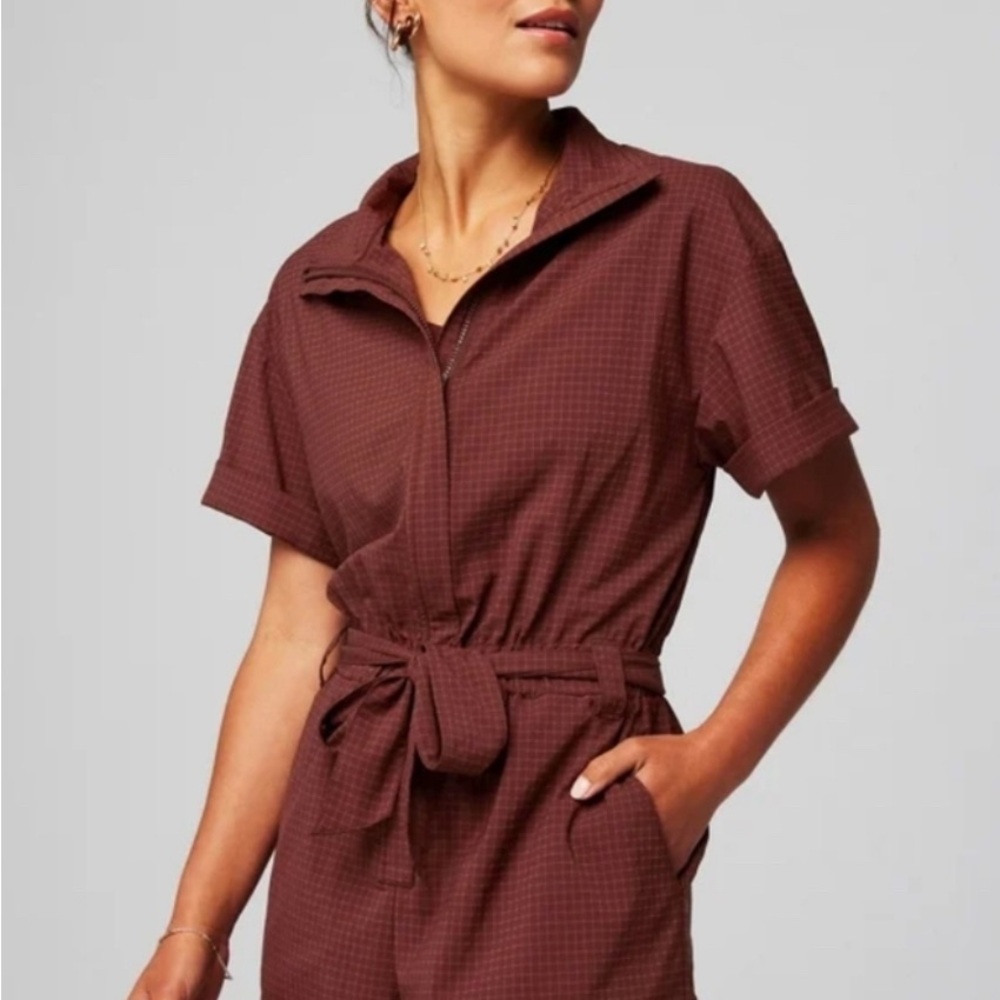 Fabletics Lightweight Rip Stop Short Romper